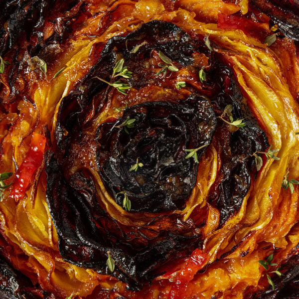 Roasted Roots Tart With Chilli Orange Glaze & Thyme