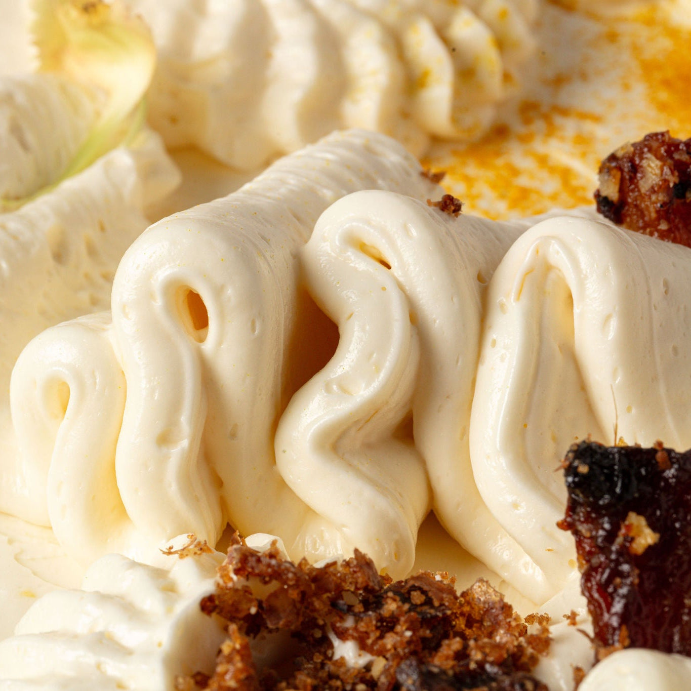 Carrot Cake with Roasted Pineapples, Candied Walnuts & Cream Cheese Buttercream