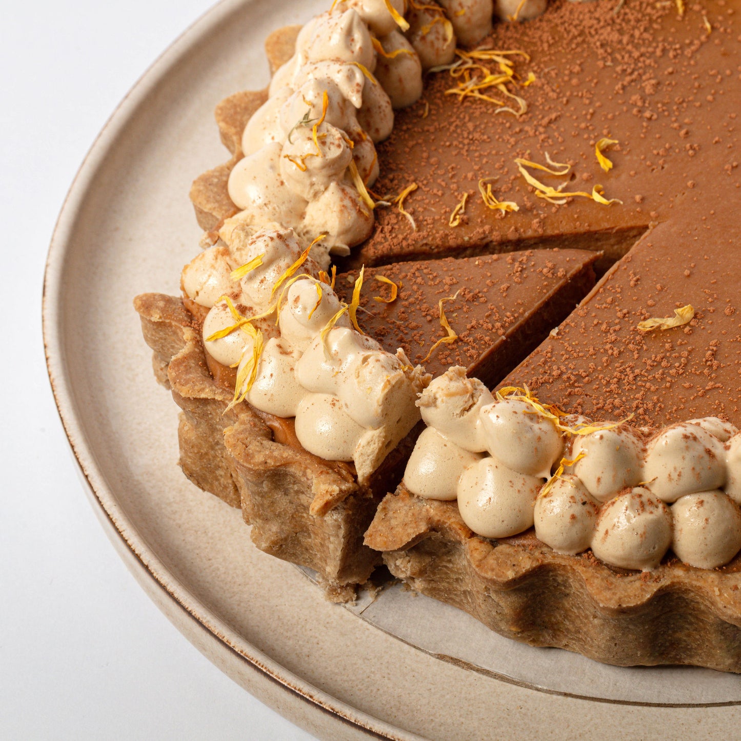 Earl Grey Custard Tart with Maple Marshmallows