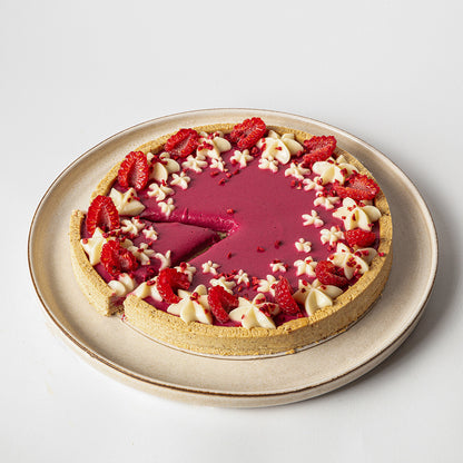 Hibiscus Tart With Rose Cream