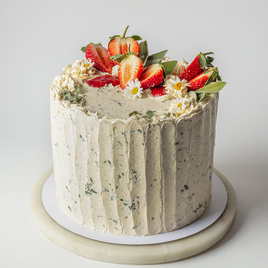 Strawberry Shortcake with Strawberry Compote & Sage Whipped Cream