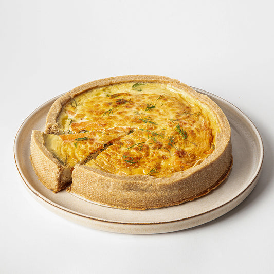 Smoked Trout, Spinach & Dill Quiche