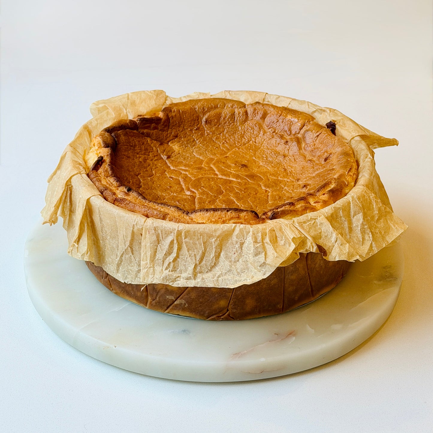 Mastic & Vanilla Basque Cheesecake