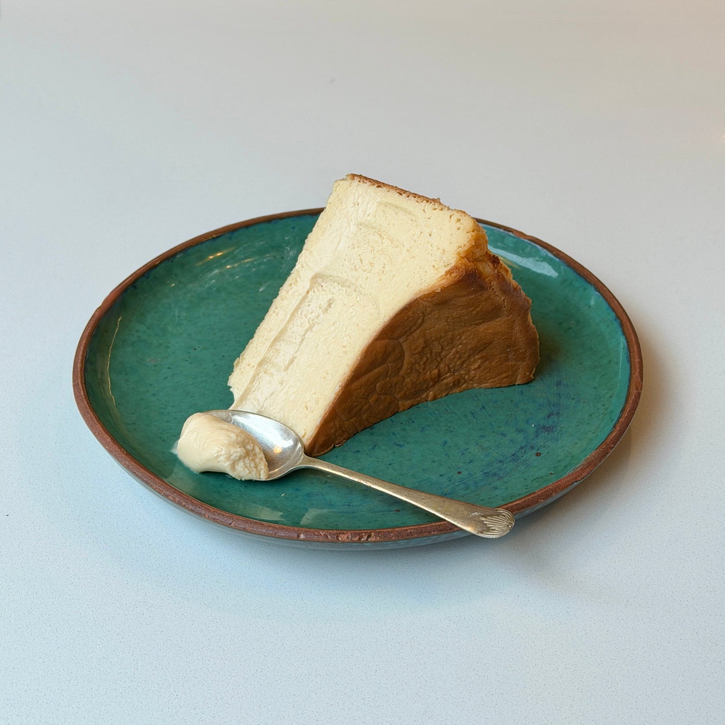 Mastic & Vanilla Basque Cheesecake